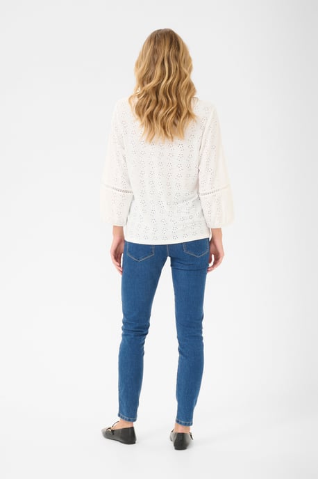 Blouse with long sleeve Regular fit Chalk CC. - Image 2