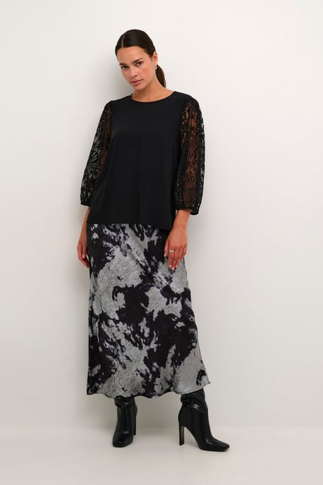 Blouse with long sleeve Regular fit Black Deep - Image 1