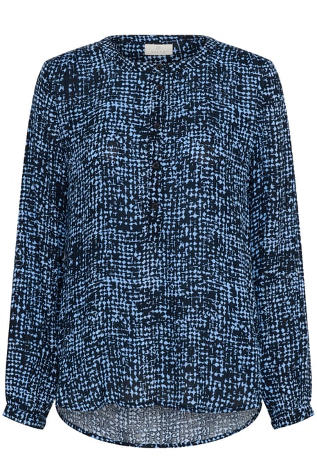 Blouse with long sleeve Regular fit Midnight/Blue Graphic Dot - Image 4