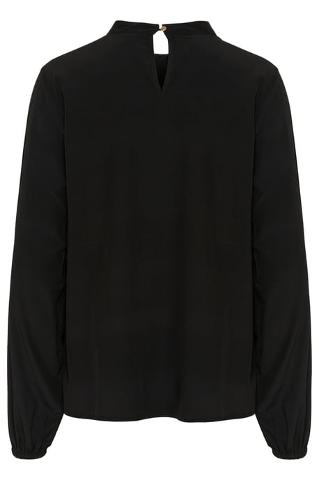 Blouse with long sleeve Relaxed fit Black - Image 5