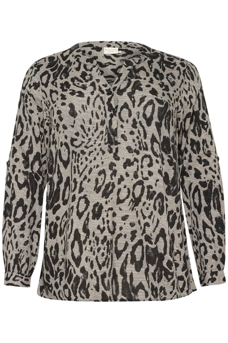 Blouse with long sleeve Regular fit Moonstruck / Black Animal - Image 4