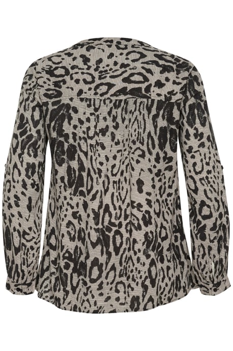 Blouse with long sleeve Regular fit Moonstruck / Black Animal - Image 5