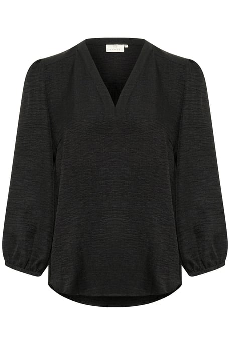 Blouse met lange mouwen Regular fit Black  - Image 4