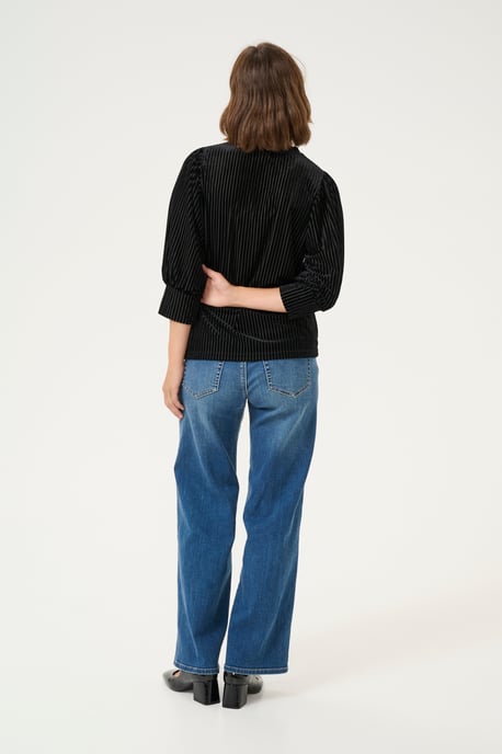 Blouse with long sleeve Loose fit Black Deep CC. - Image 2