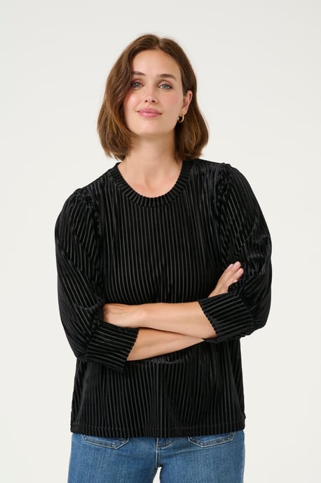 Blouse with long sleeve Loose fit Black Deep CC. - Image 3