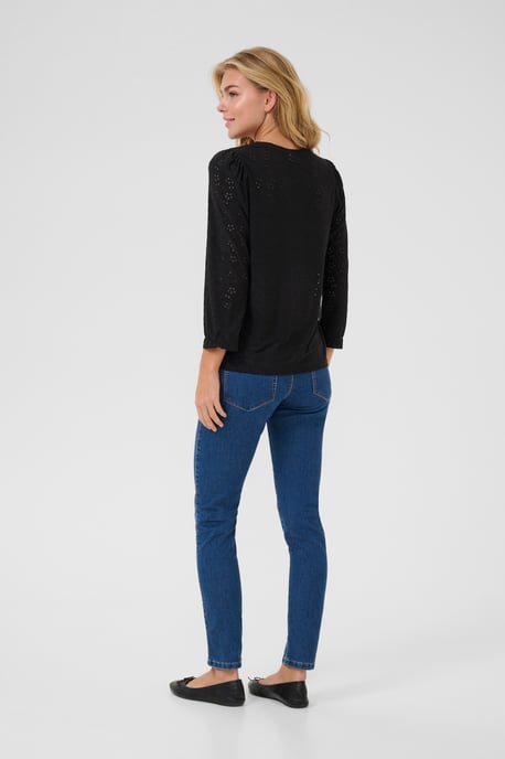 Blouse met lange mouwen Regular fit Black Deep CC. black - Image 2