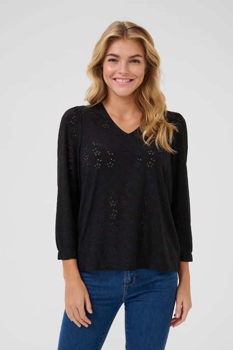 Blouse met lange mouwen Regular fit Black Deep CC. black - Image 3
