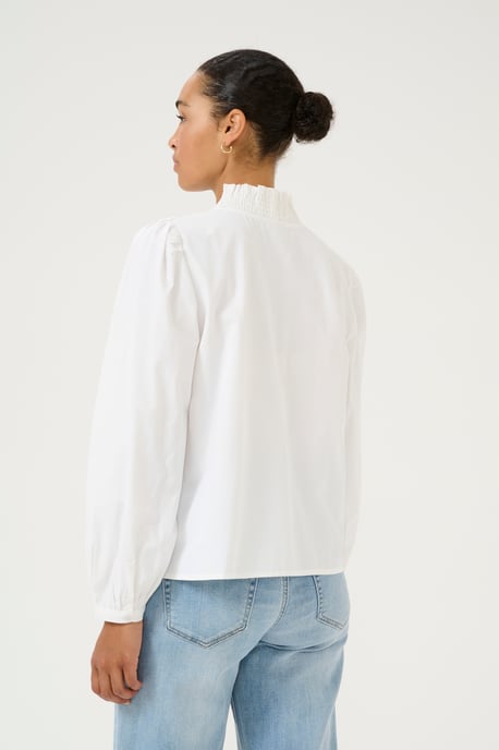 Blouse with long sleeve Regular fit Chalk - Image 3