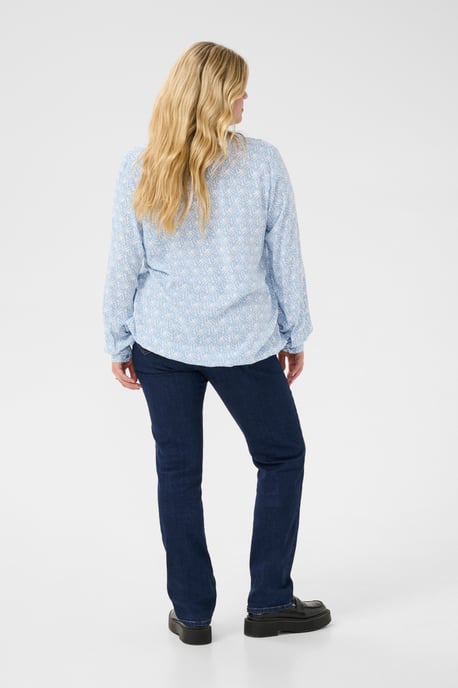 Blouse with long sleeve Regular fit Blue/Moonstruck Print - Image 2