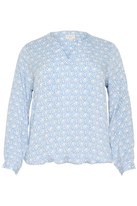Blouse with long sleeve Regular fit Blue/Moonstruck Print - Image 4