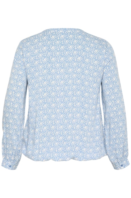 Blouse with long sleeve Regular fit Blue/Moonstruck Print - Image 5