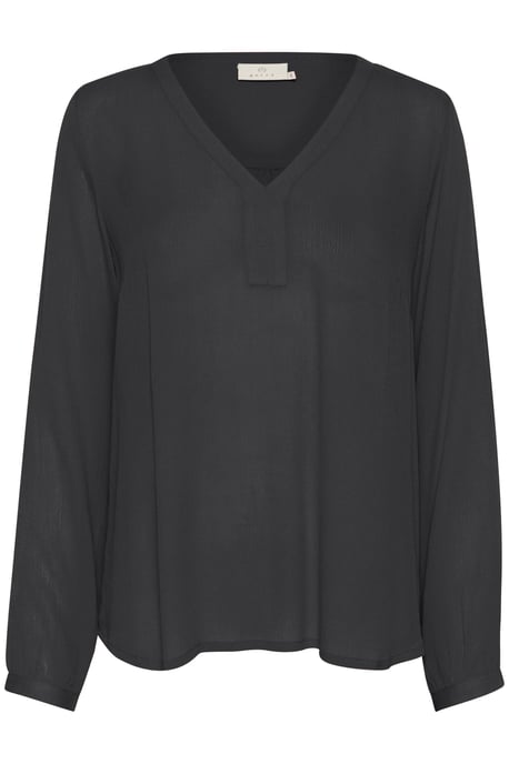 Blouse with long sleeve Regular fit Black Oyster - Image 4