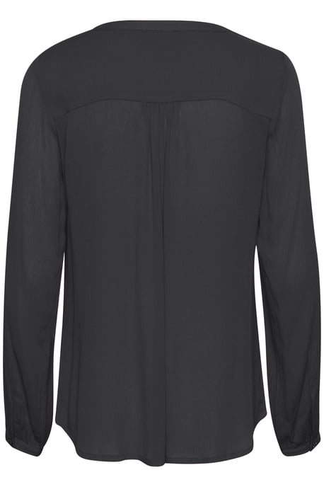 Blouse with long sleeve Regular fit Black Oyster - Image 5