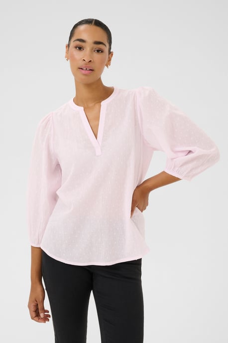 Blouse with long sleeve Regular fit Lilac Snow - Image 3
