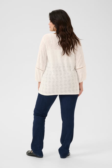 Blouse with long sleeve Regular fit Chalk CC. - Image 2