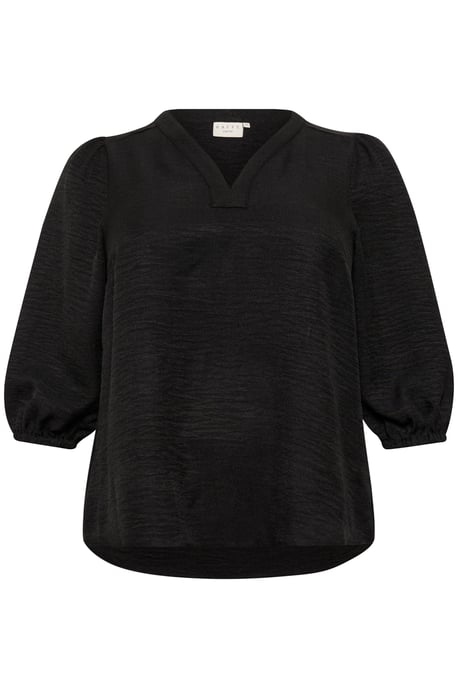 Blouse met lange mouwen Regular fit Black - Image 4