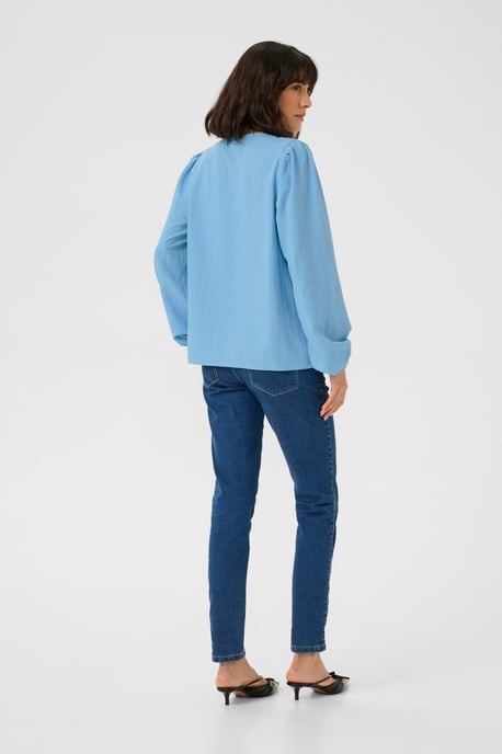 Blouse with long sleeve Regular fit Forever Blue CC - Image 2