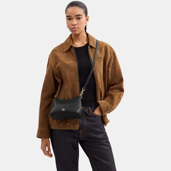 Laurel Small Shoulder Bag in Lux Pebble Leather - Image 4