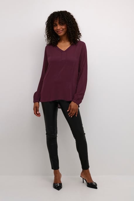Blouse with long sleeve Regular fit Dark Jewel - Image 2