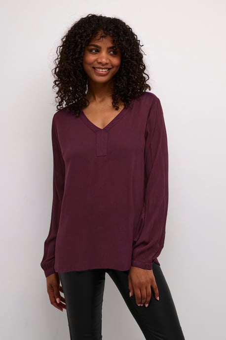Blouse with long sleeve Regular fit Dark Jewel - Image 4