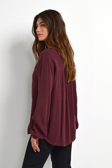 Blouse with long sleeve Regular fit Dark Jewel - Image 5