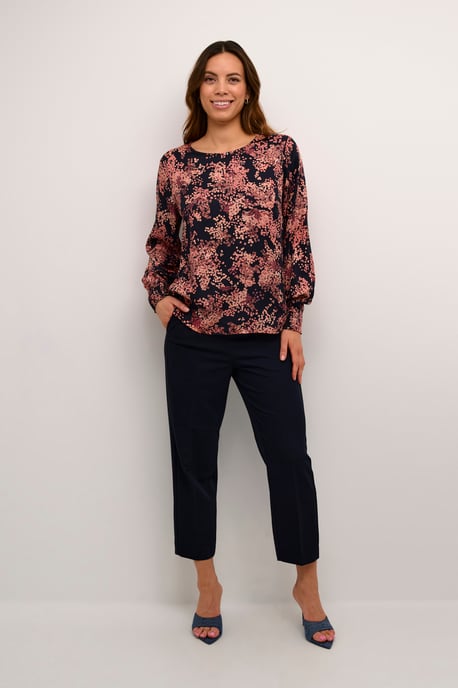 Blouse met lange mouwen Regular fit Black / Red Tones Berry black red - Image 2