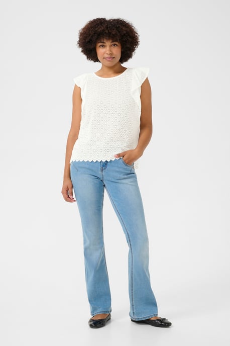 Sleeveless blouse Regular fit Snow White - Image 1