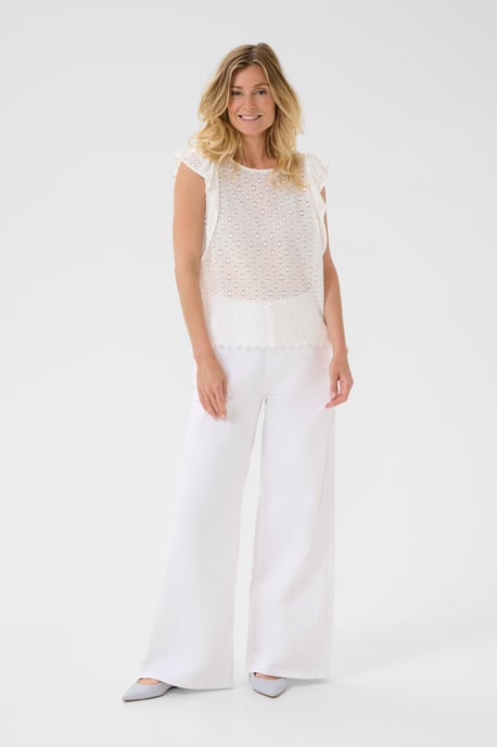 Sleeveless blouse Regular fit Snow White - Image 2