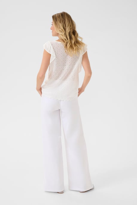 Sleeveless blouse Regular fit Snow White - Image 4