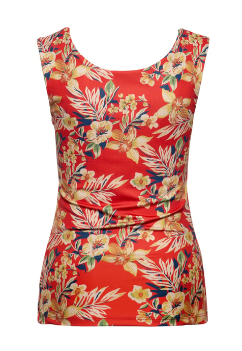 Queen Kerosin Damen Trägertop mit tropischem All-Over-Print Hawaii Red mehrfarbig - Image 2