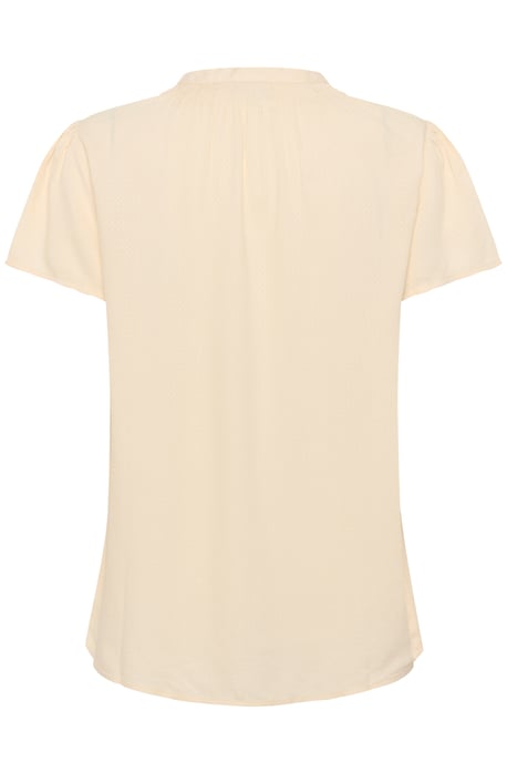 Blouse with short sleeve Regular fit Creme - Image 5