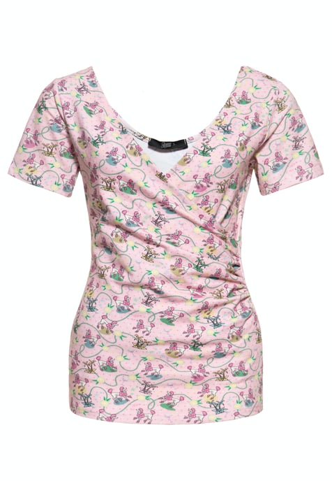 Queen Kerosin Damen Blusentop pink - Image 1