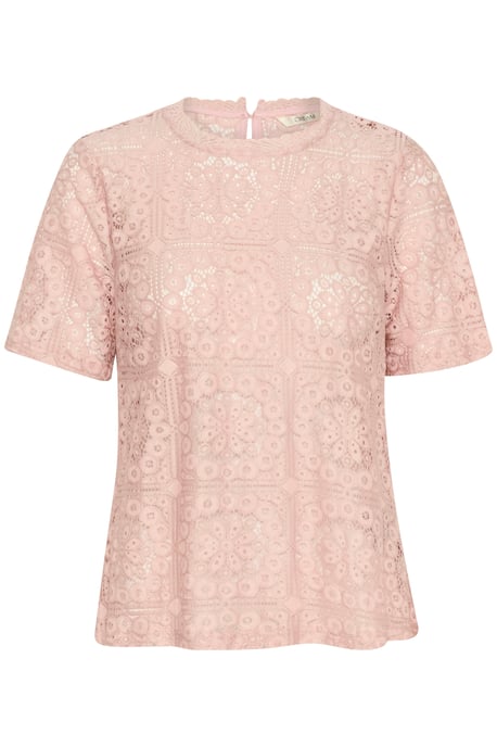 Blouse with short sleeve Regular fit Burnished Lilac - Image 4