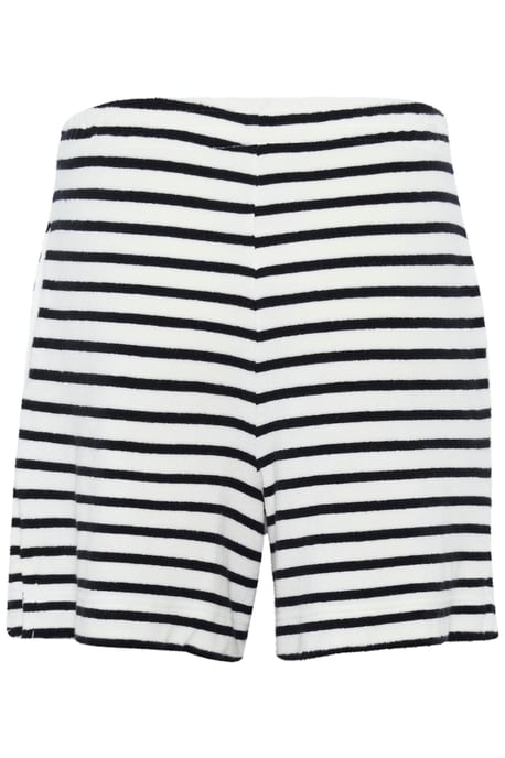 Shorts casual Loose fit Black and Eggnog Stripe - Image 5