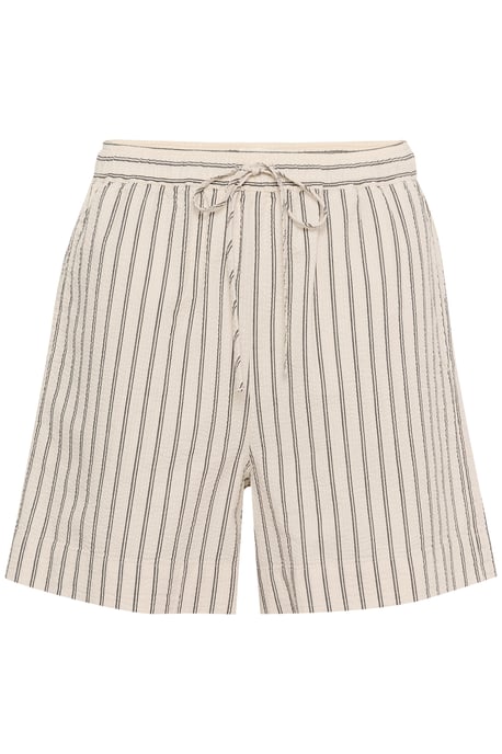 Shorts casual Relaxed fit Beige with Black Stripe - Image 4