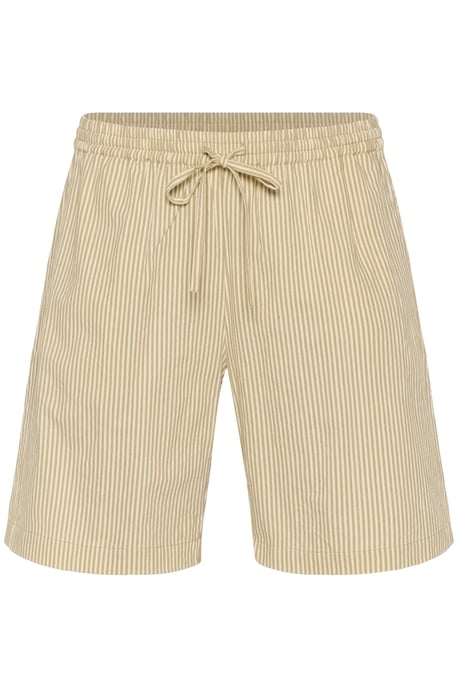 Shorts casual Loose fit Chincilla / White stripe - Image 4