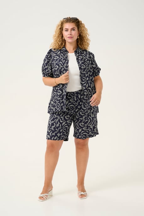 Short Loose fit Midnight Marine Lace Print marine - Image 2
