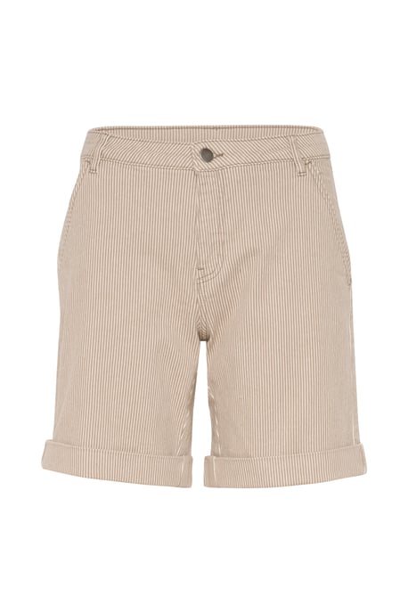 Shorts casual Loose fit Dune/White Stripe - Image 4