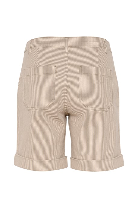 Shorts casual Loose fit Dune/White Stripe - Image 5