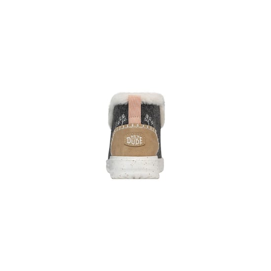 HEYDUDE Denny Wool Faux Shearling Polyester Women's Grey Boots - Image 2