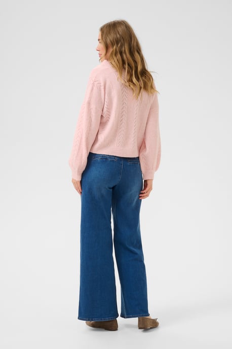 Knitted cardigan Straight fit Sepia Rose Melange - Image 2
