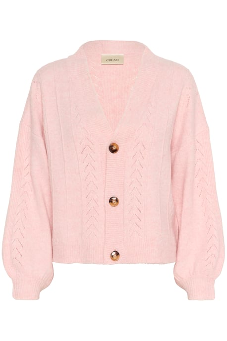 Knitted cardigan Straight fit Sepia Rose Melange - Image 4