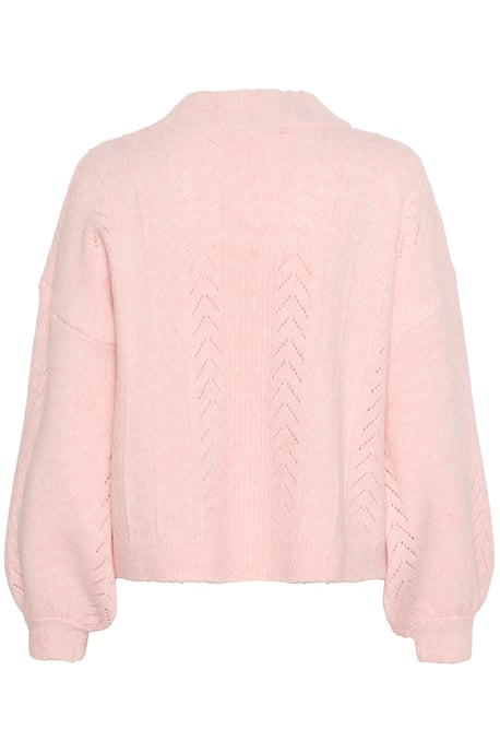 Knitted cardigan Straight fit Sepia Rose Melange - Image 5