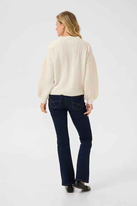 Knitted cardigan Straight fit Eggnog - Image 2