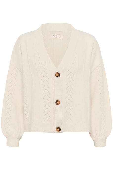 Knitted cardigan Straight fit Eggnog - Image 4
