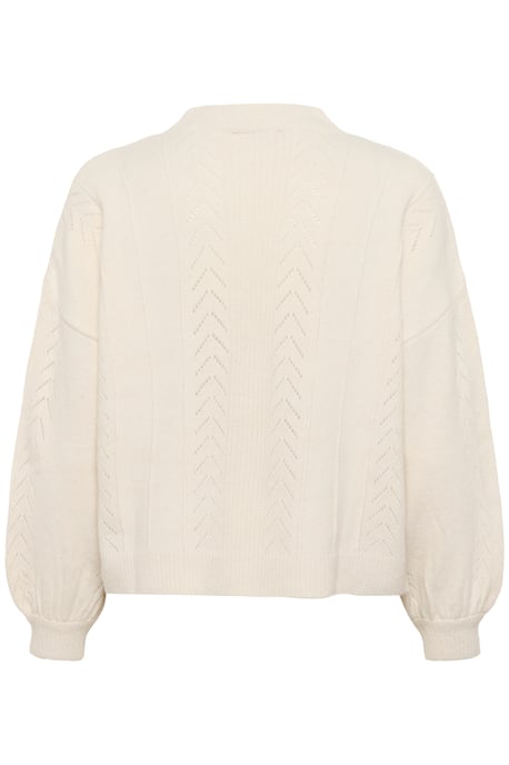 Knitted cardigan Straight fit Eggnog - Image 5