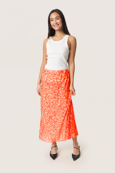 Skirt A-shape Tangerine Tango Leaf - Image 1
