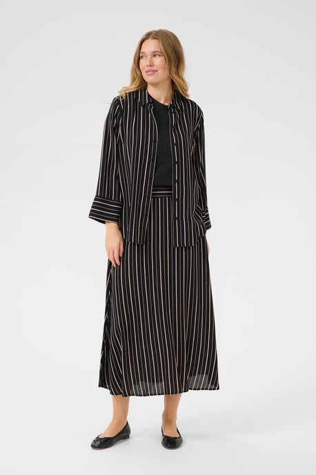 Rok A-shape Black/Powder Color Stripe black multi - Image 2