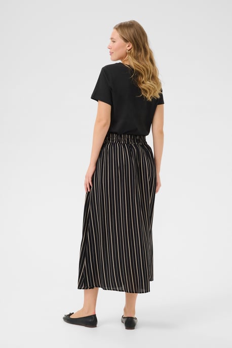 Rok A-shape Black/Powder Color Stripe black multi - Image 3