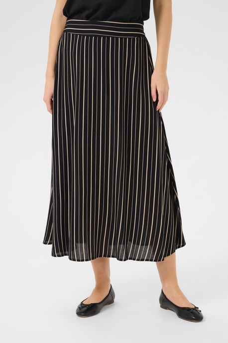 Rok A-shape Black/Powder Color Stripe black multi - Image 4
